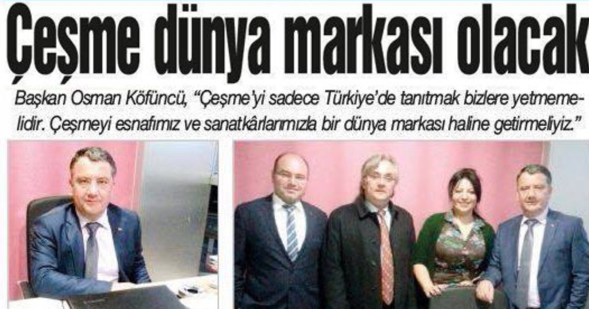 cesme esnaf ve sanatkarlari haberi