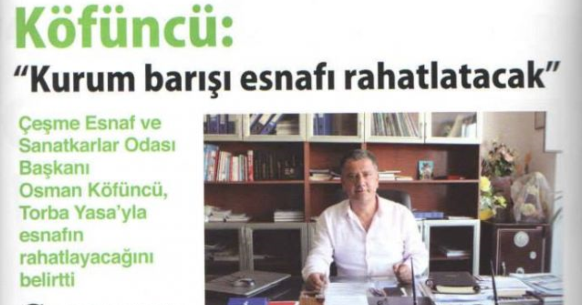 kurum barisi esnafi rahatlatacak